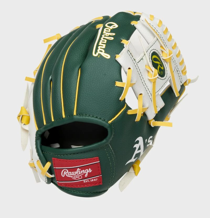 Rawlings Oakland Athletics 10-Inch Team Logo Glove 2 Rawlings Oakland Athletics 10-Inch Team Logo Glove - Image 2