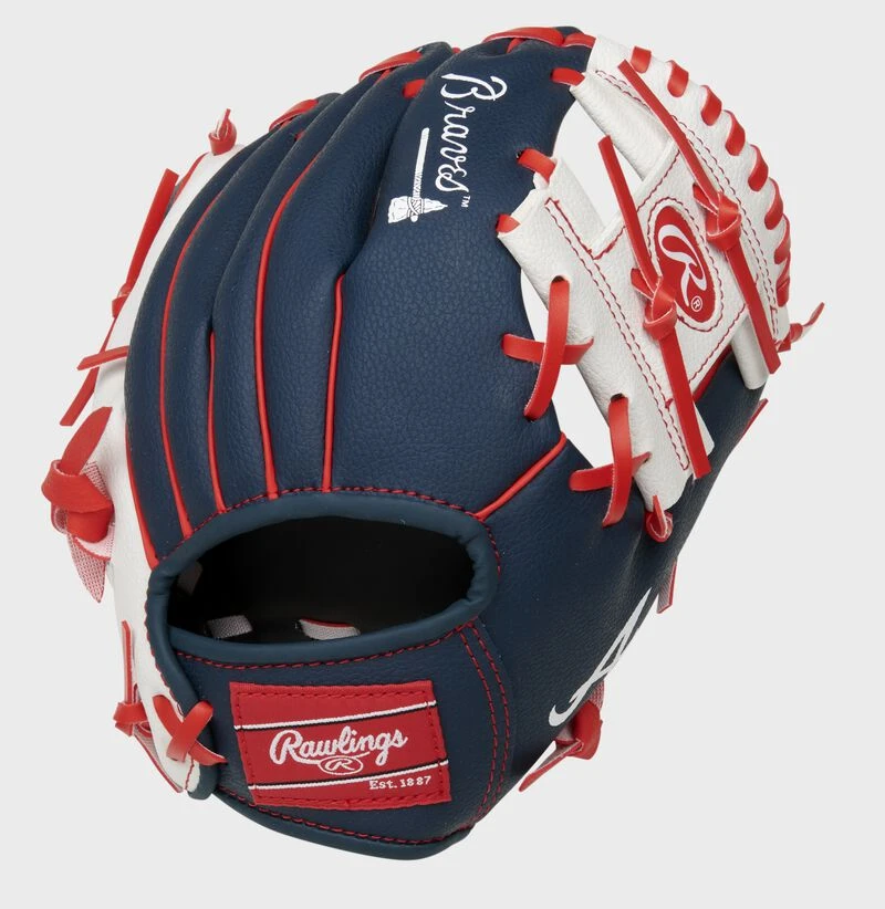 Rawlings Atlanta Braves 10-Inch Team Logo Glove 2 Rawlings Atlanta Braves 10-Inch Team Logo Glove - Image 2