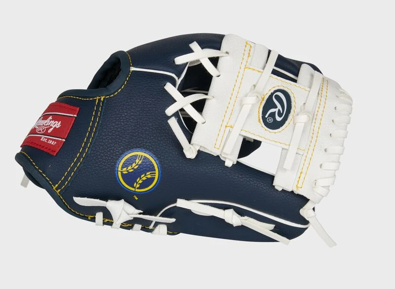 Rawlings Milwaukee Brewers 10-Inch Team Logo Glove 1 Rawlings Milwaukee Brewers 10-Inch Team Logo Glove