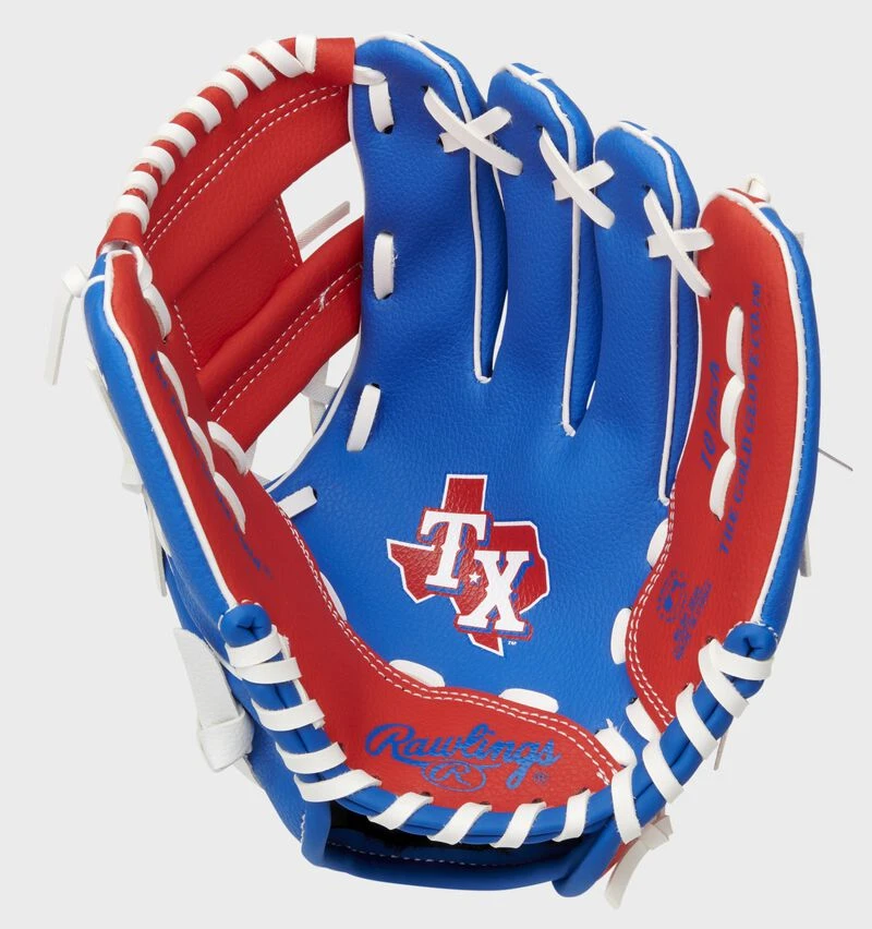 Rawlings Texas Rangers 10-Inch Team Logo Glove 3 Rawlings Texas Rangers 10-Inch Team Logo Glove - Image 3