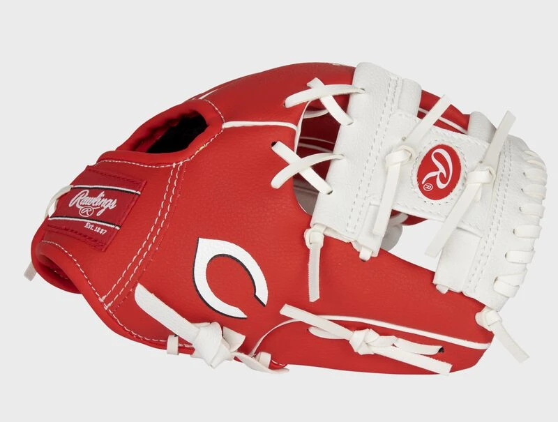 Rawlings Cincinnati Reds 10-Inch Team Logo Glove 1 Rawlings Cincinnati Reds 10-Inch Team Logo Glove