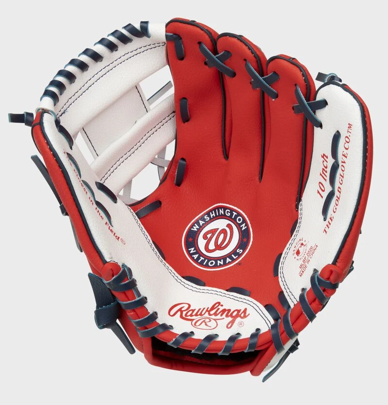 Rawlings Washington Nationals 10-Inch Team Logo Glove 3 Rawlings Washington Nationals 10-Inch Team Logo Glove - Image 3