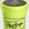 Rawlings 6 Gallon Bucket Of 12" Batting Practice Softballs, 12 Or 18 Balls