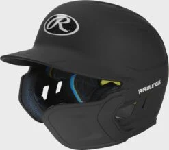Rawlings Mach Right Handed Batting Helmet With EXT Flap, 1-Tone & 2-Tone