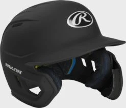 Rawlings Mach Right Handed Batting Helmet With EXT Flap, 1-Tone & 2-Tone -Rawlings Shop MACHEXTR B 6