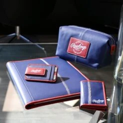 Rawlings "Pop" Baseball Stitch Bi-Fold Leather Wallet 10 Rawlings "Pop" Baseball Stitch Bi-Fold Leather Wallet -Rawlings Shop POP ROY 101
