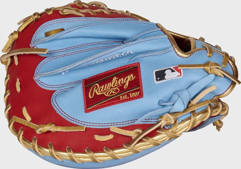 Rawlings 2021 Exclusive Heart Of The Hide 34-Inch Catcher's Mitt, Yadier Molina Pattern 4 Rawlings 2021 Exclusive Heart Of The Hide 34-Inch Catcher's Mitt, Yadier Molina Pattern - Image 4