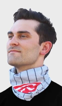 Rawlings Adult Multi-Functional Head And Face Gear, Gray Pinstripe -Rawlings Shop RC40002 020 2