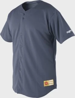 Rawlings Premium Button Front Short Sleeve Jersey