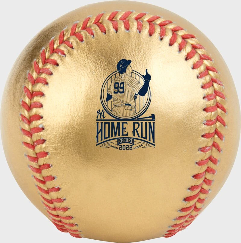 Rawlings Gold Aaron Judge AL Home Run Record Commemorative Baseball 2 Rawlings Gold Aaron Judge AL Home Run Record Commemorative Baseball - Image 2