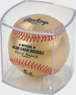 Rawlings Gold Aaron Judge AL Home Run Record Commemorative Baseball 6 Rawlings Gold Aaron Judge AL Home Run Record Commemorative Baseball -Rawlings Shop ROMLBGOLDAJ62 51