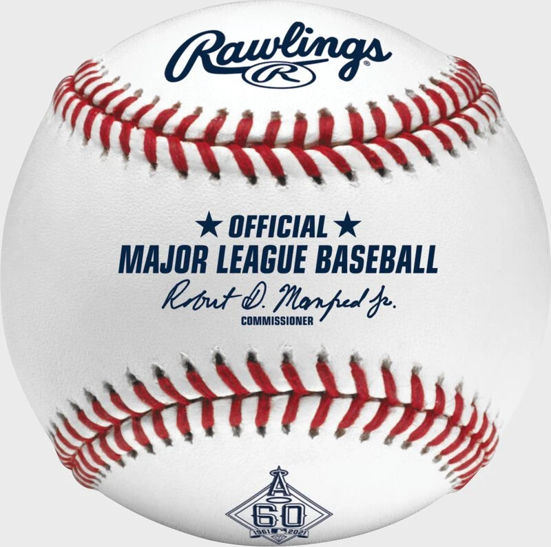 Rawlings MLB 2021 Los Angeles Angels 60th Anniversary Baseball 1 Rawlings MLB 2021 Los Angeles Angels 60th Anniversary Baseball