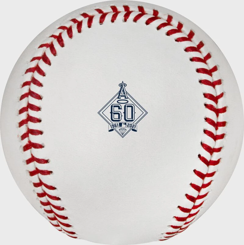Rawlings MLB 2021 Los Angeles Angels 60th Anniversary Baseball 2 Rawlings MLB 2021 Los Angeles Angels 60th Anniversary Baseball - Image 2