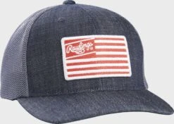 Rawlings Denim Mesh Snapback Hat 5 Rawlings Denim Mesh Snapback Hat -Rawlings Shop RSGDH N 5