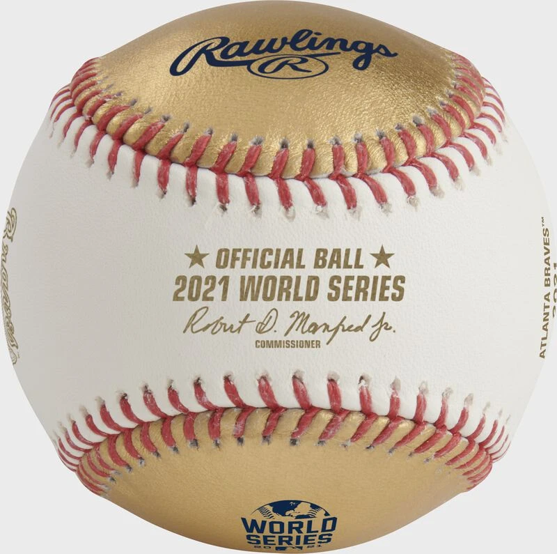Rawlings MLB 2021 World Series Champions Baseball, Atlanta Braves 1 Rawlings MLB 2021 World Series Champions Baseball, Atlanta Braves
